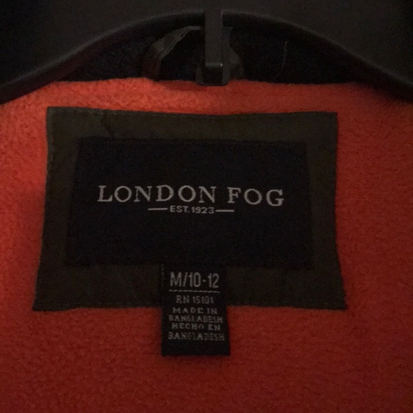 London Fog little boys coat size 10/12 - Picture 5 of 7